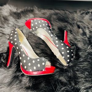Rampage Polka Dot Pumps